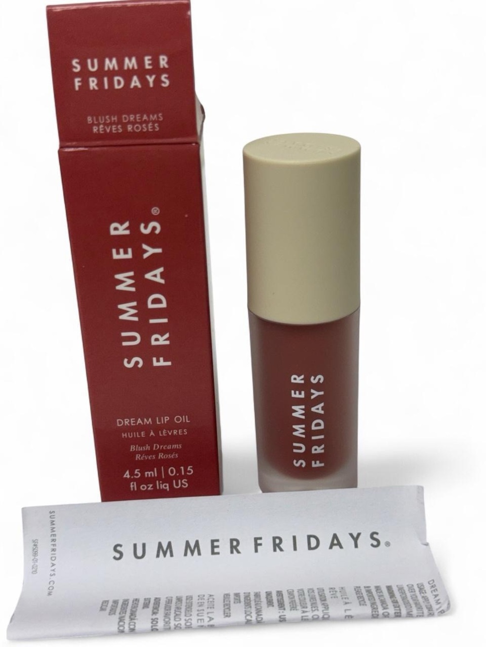 Summer Fridays Blush Dreams Lip Oil- NIB